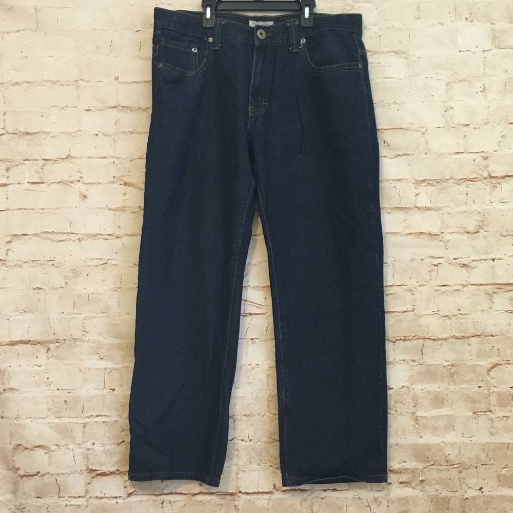 Miskeen Original Men's 38x32 Dark Wash Denim Jeans